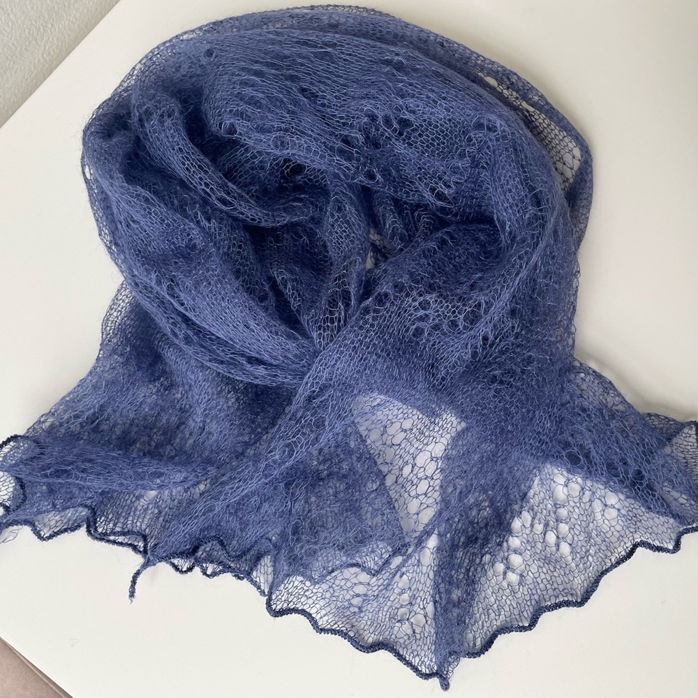 Saks Gossamer Lace Knit Scarf